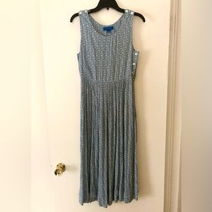 April Cornell Blue Floral Dress Size XXS